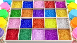 Satisfying Video l Mixing All My Slime Puddle l Making Surprising Cube & 20 Magic Ball Cutting ASMR