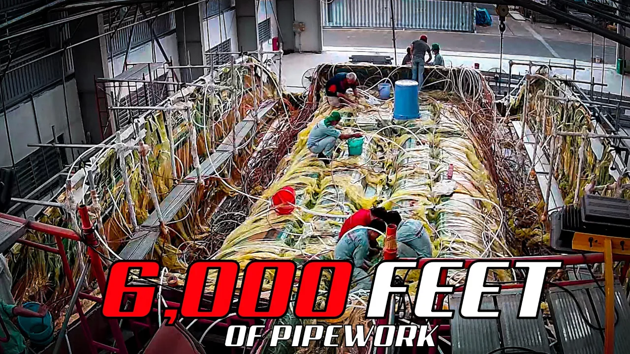 🔴 Why does this BOAT BUILD need an INSANE 6,000 feet of pipe work?!!