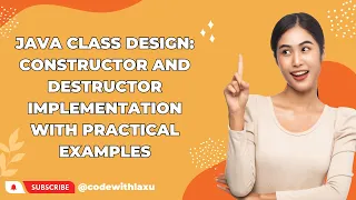 Java Class Design Constructor Destructor Implementation with Practical Examples BSCIT Practical