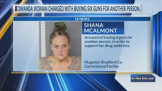 Towanda woman charged with buying six guns for another person