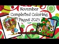 My November Completed Coloring Pages