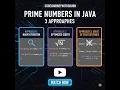 Prime Number in Java 3 Easy Ways Beginner Friendly