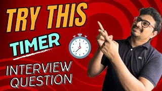 Build a Timer with Pause Start and Reset Buttons - React Interview Refresher