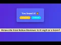 Rmax site Roblox Free Robux Reviews Is It Legit or a Scam