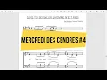 #4 Mercredi des cendres : Sans toi seigneur l'homme n'est rien/en mon cœur je t'ai dit