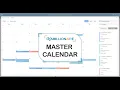 Master Calendar App Launch Demo