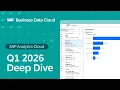 What s New in SAP Analytics Cloud Deep Dive with Product Experts Q1 2026