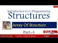 Array of Structure Structures Part-4 C Tutorial Best Content Simplest way to learn