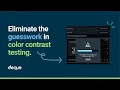 Axe DevTools Extension for complex color contrast testing