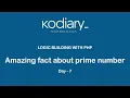 Amazing fact about prime numbers - Maths Logic Building with PHP