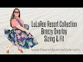 LuLaRoe Breezy Sizing Review Fit feel of this new overlay especially for plus-sizes