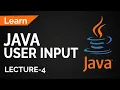 JAVA get user input EP-4 JAVA programming user input Winds PC