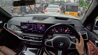 POV - 2025 X7 in Indian City traffic Pure driving pleasure