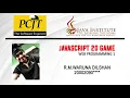 JavaScript 2D Game Development 1st Year Semester 01 Java Institute Waruna Dilshan
