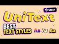 Better than TextMeshPro How to Install Use UniText in Unity