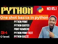 Ch-4 Python Print Quotes Print Numbers Python Print Text Python Quizze