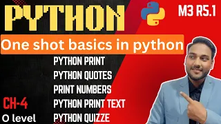 Ch-4 Python Print Quotes Print Numbers Python Print Text Python Quizze