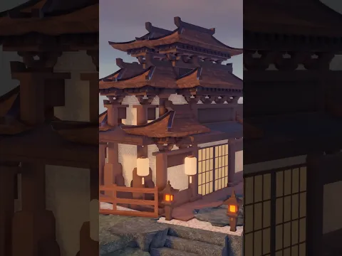 Insane japan build 🌏 #restauranttycoon3 #roblox by Akiroo13