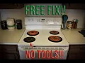 How to fix an electric stove burner for free Hotpoint GE diagnosis and quick fix