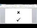How to bring the Tick Symbol or Check Mark in MS Word