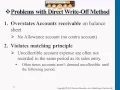Problems with Direct Write Off Method - Professor Victoria Chiu