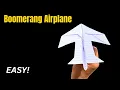 Download Lagu How to Make a Boomerang Paper Airplane | Best Boomerang Plane