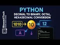 Python Program to Convert Decimal Binary Octal Hexadecimal