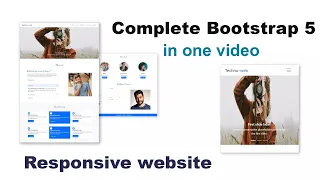 Complete Responsive Website Using Bootstrap 5 HTML CSS Tutorial 2021