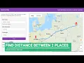 Find distance between two places using Google map API with PHP
