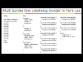 Multi colour border top in html css and responsive