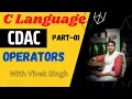 Operator s in C language CodeTech CDAC Vivek Singh Part 1 Arithmetic Operator s