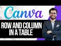 How to Add Rows and Columns in Canva Table