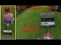 Using a Lawn Sweeper to pick up grass clippings cheaper and easier than a bagger