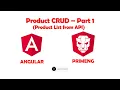 Product CRUD - Part 1 Product List using PrimeNG Table with Pagination Angular PrimeNG Examples