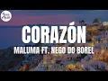 Download Lagu Maluma - Corazón (Letra/Lyrics) ft. Nego do Borel