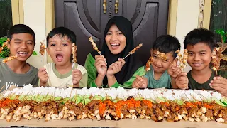 rakus mukbang 100 tusuk sate bareng bocil sampe nambah berkali kali 