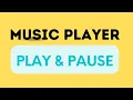 How to build a music player with play and pause in html player Using HTML CSS Javascript