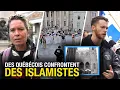 Download Lagu Des manifestants s'opposent à une prière islamique publique à Montréal