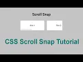 CSS Scroll Snap Tutorial Pure CSS Scroll Snapping Carousel Tutorial Easy Webcode