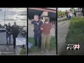 El de la camara corporal del Departamento de Policia de Tulsa muestra los arrestos d