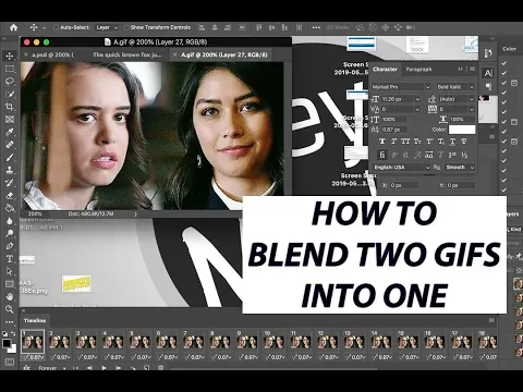 Download MP3 how to blend two different gifs into one using photoshop cc