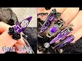 How To Do Cat Eye Goth Nails - Relaxing ASMR