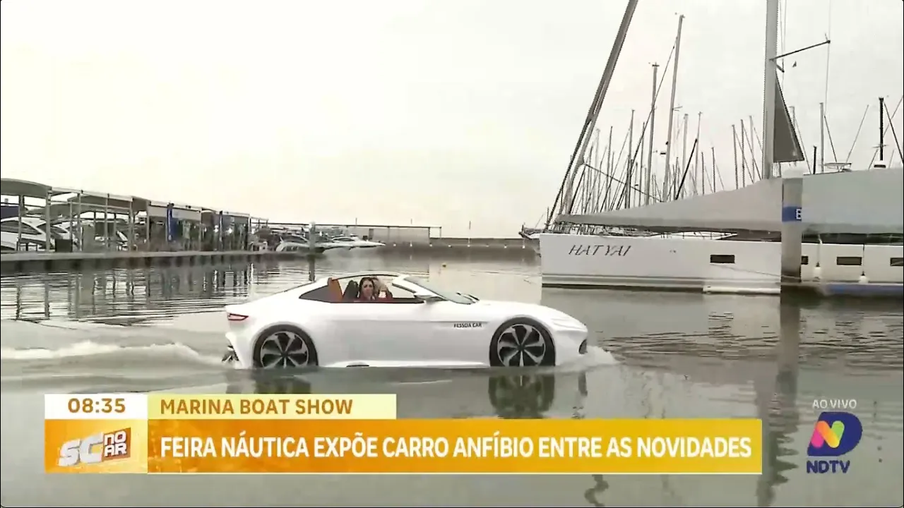 Marina Boat Show: feira náutica expõem carro anfíbio entre as novidades