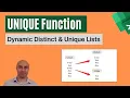 UNIQUE Function in Excel DYNAMIC Unique Lists 7 Examples