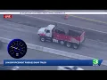 LIVE Law enforcement is pursuing a suspect in a dump truck