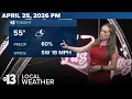 Overnight rain potential in Las Vegas