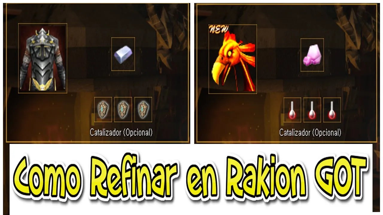 Como REFINAR ITEMS Y CRIATRURAS en Rakion GOT