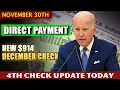 Stimulus Check Update Today Nov 30 - NEW 914 DECEMBER CHECKS