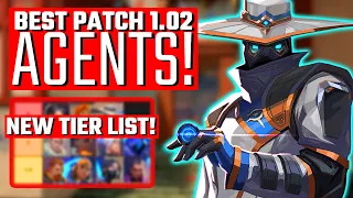 Valorant: BEST & WORST Agents Patch 1.02 - NEW Meta Tier List!