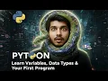 From Zero to Python Hero Learn Variables Data Types Your First Program Day 1